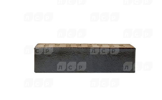 Кирпич клинкерный пустотелый ЛСР Копенгаген чёрный металлик ангоб, 250*85*65 мм